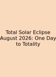 Total Solar Eclipse August 2026: One Day To Totality