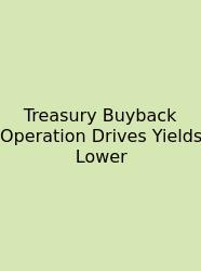 Treasury Buyback Operation Drives Yields Lower