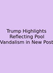Trump Highlights Reflecting Pool Vandalism In New Post