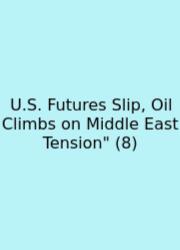 U.S. Futures Slip, Oil Climbs On Middle East Tension