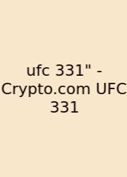 Ufc 331