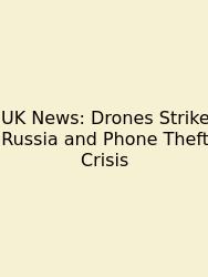 UK News: Drones Strike Russia And Phone Theft Crisis