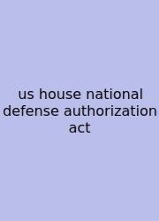Us House National Defense Authorization Act