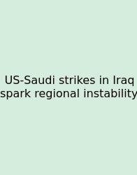 US-Saudi Strikes In Iraq Spark Regional Instability
