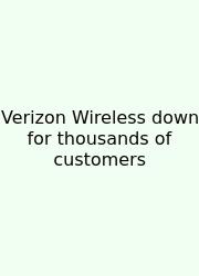 Verizon Wireless Down For Thousands Of Customers