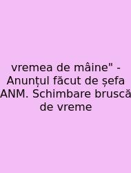 Vremea De Mâine