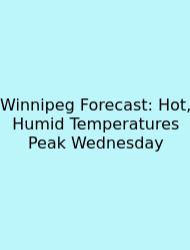Winnipeg Forecast: Hot, Humid Temperatures Peak Wednesday