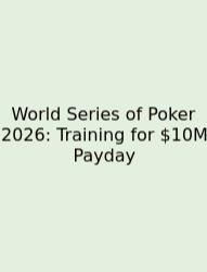 World Series Of Poker 2026: Training For $10M Payday