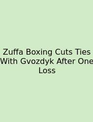 Zuffa Boxing Cuts Ties With Gvozdyk After One Loss